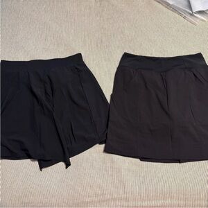 Black Active Skort Duo - Athletic Skirt Shorts Sz medium golf
